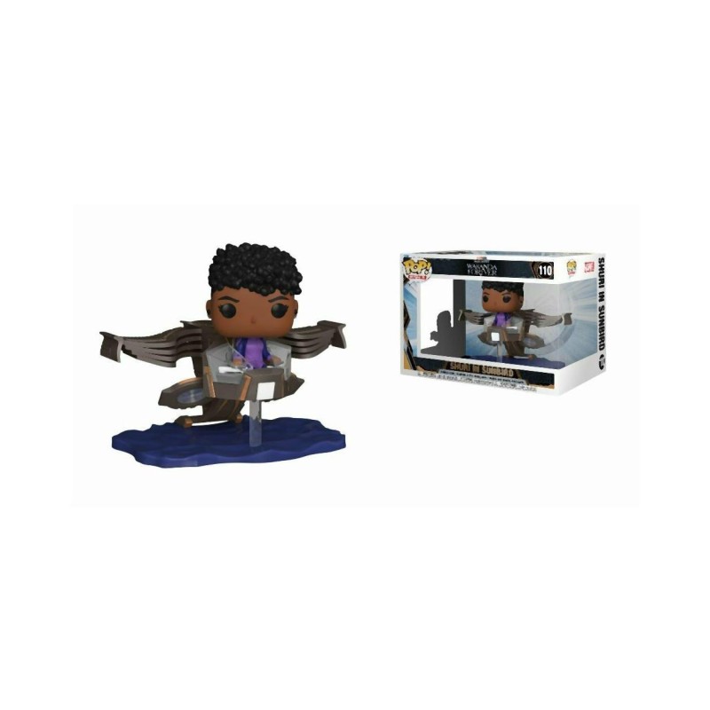 Funko Pop! Rides Super Deluxe: Marvel Black Panther Wakanda Forever - Shuri in Sunbird 110 Bobble-Head Vinyl Figure