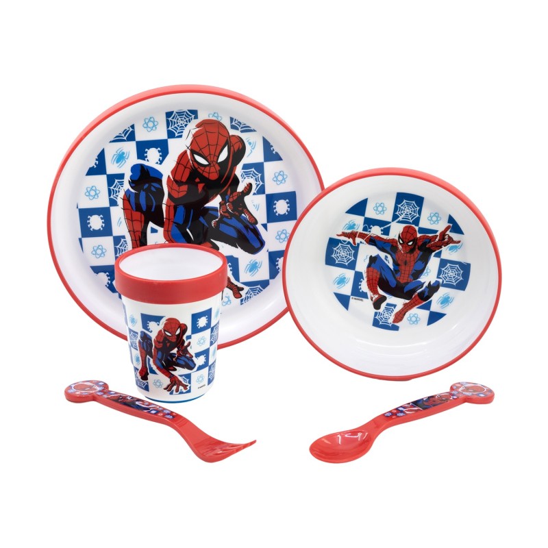 Stor Marvel: Spider-Man Arachnid Grid - Non Slip 5 Pcs Bicolor Premium Set (74781)