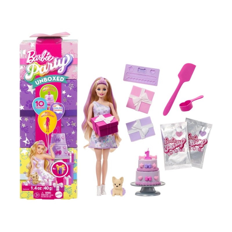 Mattel Barbie Party Unboxed Reveal: Ξανθιά (JFG70)
