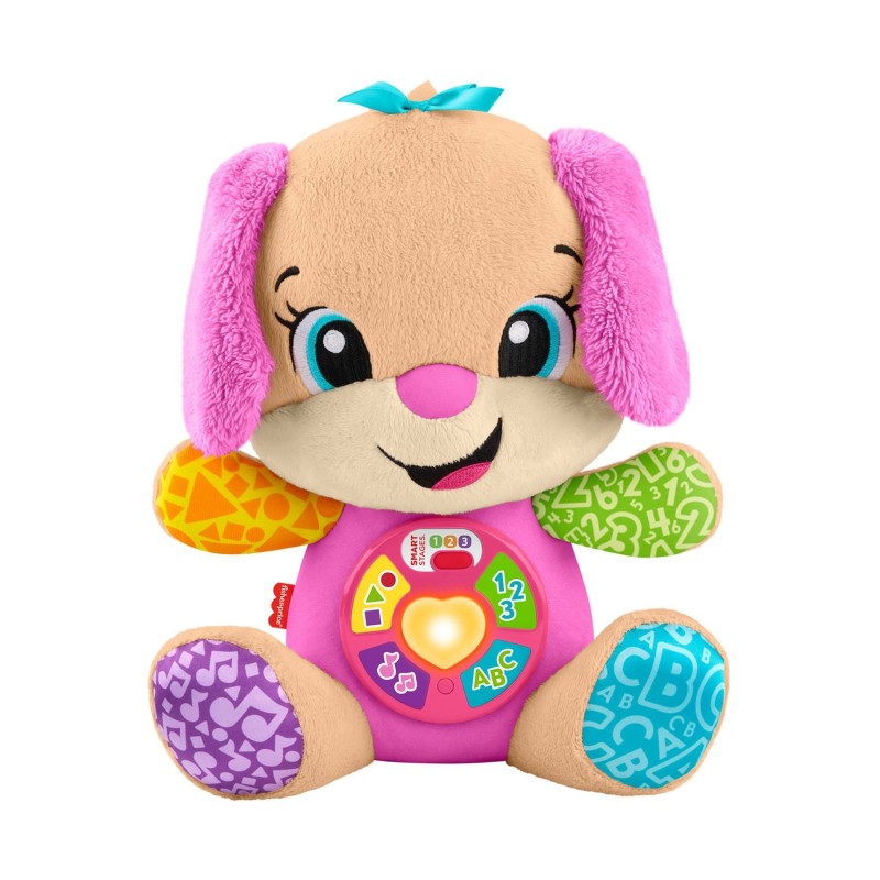 Fisher:Price® Νέο Εκπαιδευτικό Σκυλάκι Smart Stages: Ροζ (JFD34)