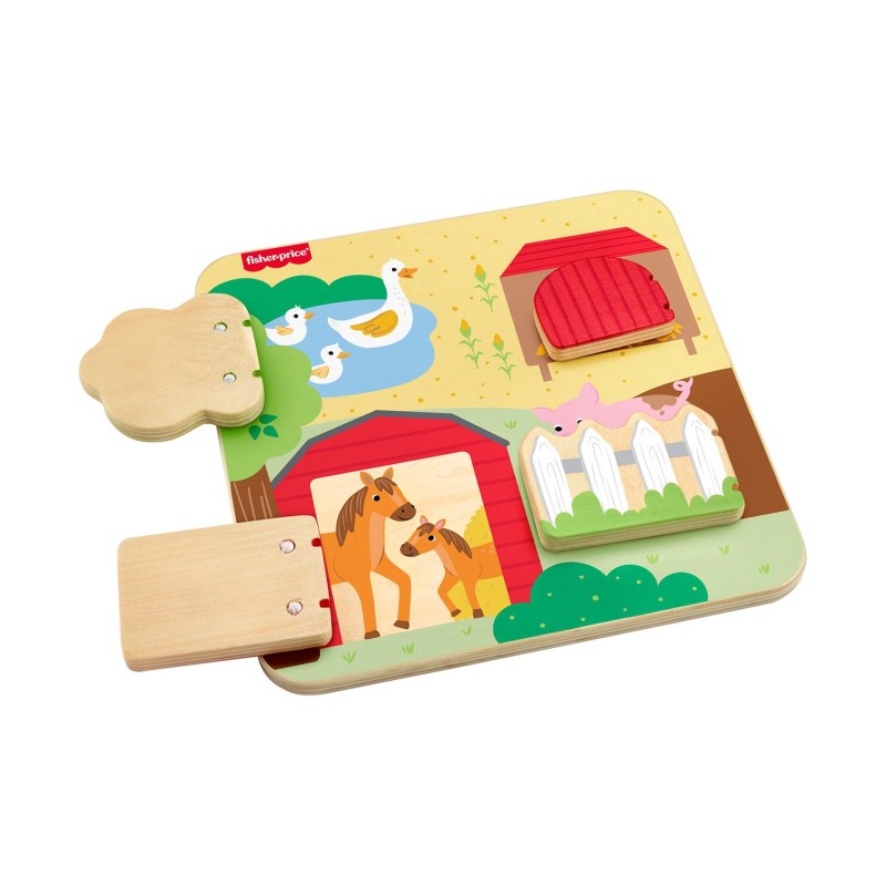 Fisher:Price® Ξύλινος Πίνακας Ζωάκια Φάρμας (JCY33)