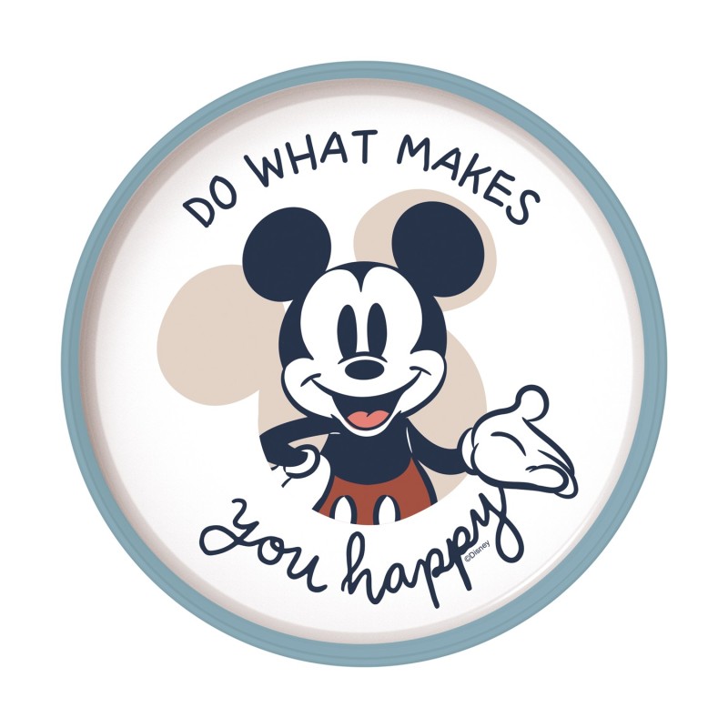 Stor Disney: Mickey Mouse Full Of Smiles - Non Slip Bicolor Premium Plate (10493)