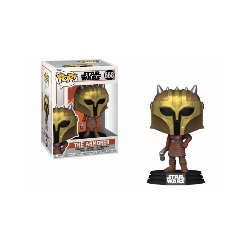 Funko Pop! Disney Star Wars: The Mandalorian - The Amorer 668 Bobble-Head Vinyl Figure