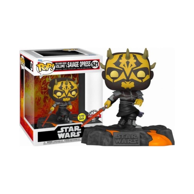 Funko Pop! Deluxe: Disney Star Wars Sith - Red Saber Series Vol.1 Savage Opress (Glows in the Dark) (Special Edition) 521 Bobble