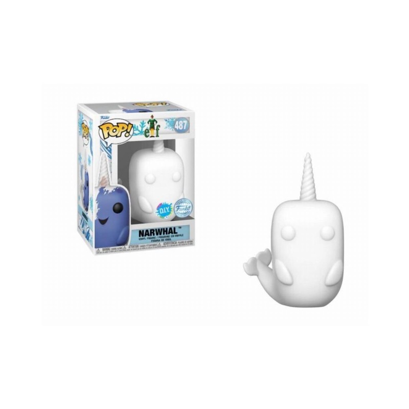 Funko Pop! Disney: Elf - Narwhal (DIY) (White) (Special Edition) 487 Vinyl Figure