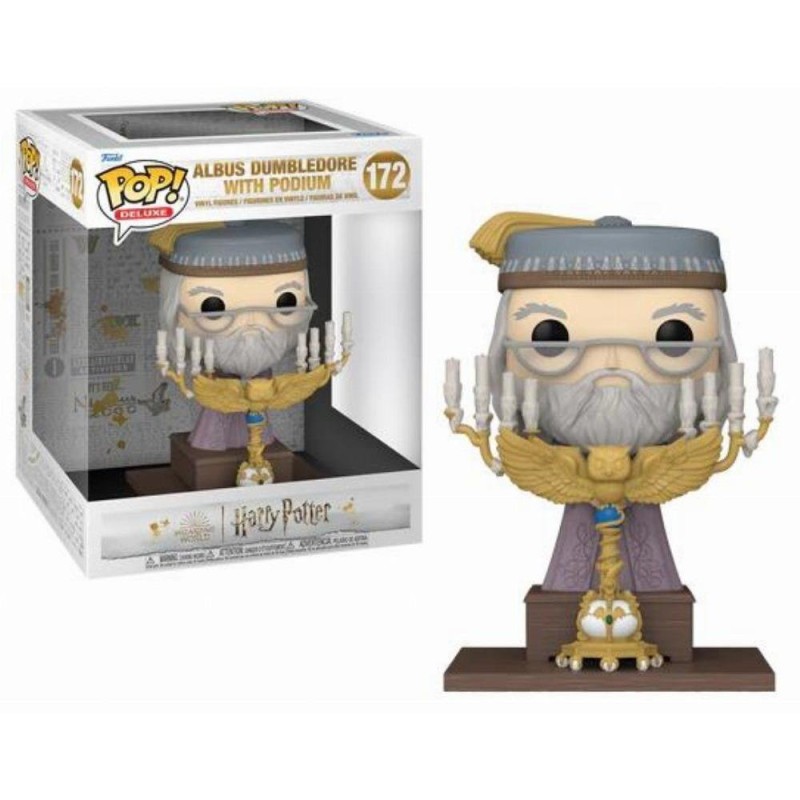Funko Pop! Deluxe: Harry Potter Prisoner of Azkaban - Albus Dumbledore with Podium 172 Vinyl Figure