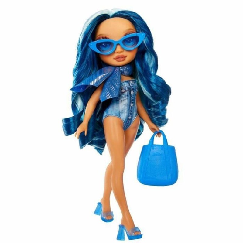 MGA Rainbow High: Swim Style Fashion Doll- Skyler Bradshaw (Blue) Doll (507307-EUC)