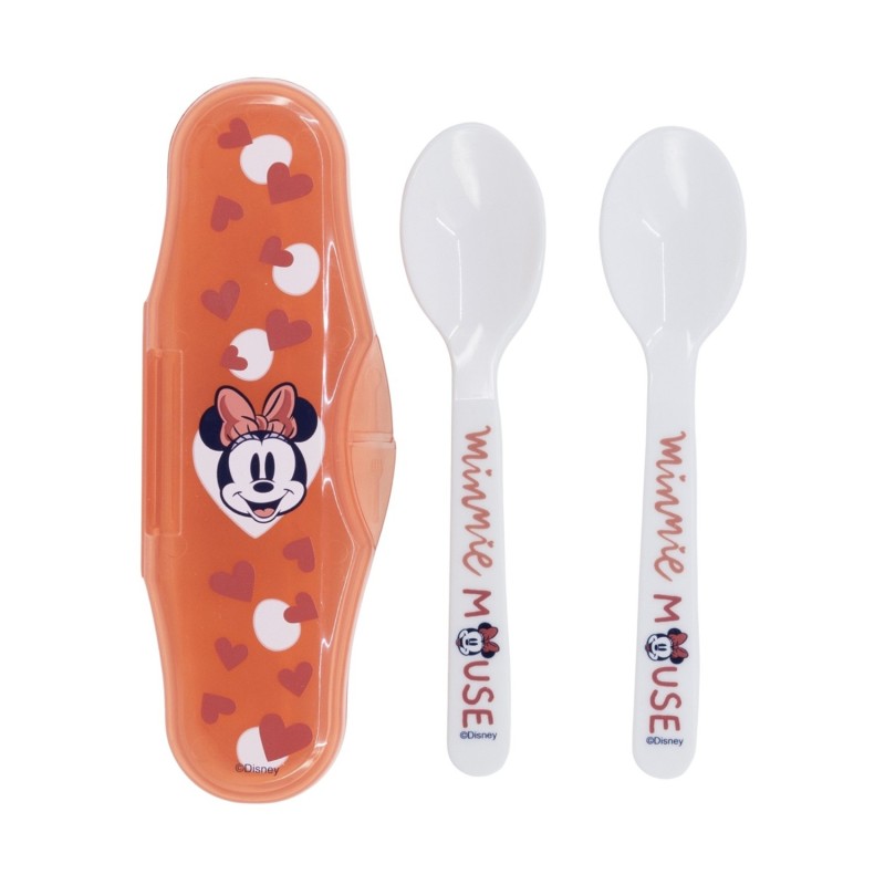 Stor Disney: Minnie Mouse Heart Full - Toddler 2 Pcs PP Traveling Spoons (10766)