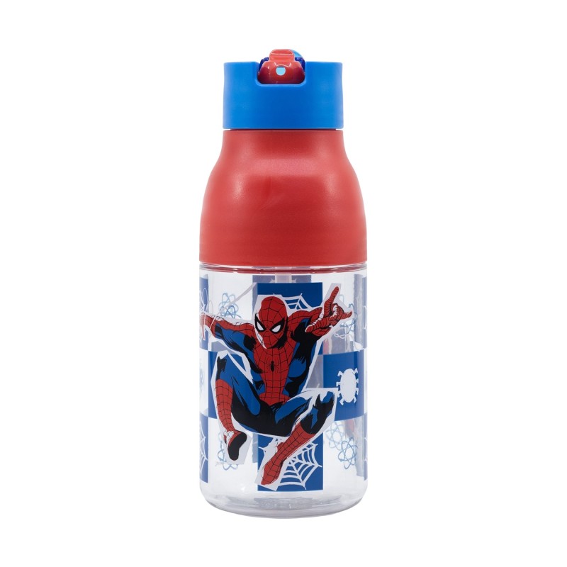 Stor Marvel: Spiderman Black Board - Double Opening Sipper Ecozen Bottle (420ml) (74735)