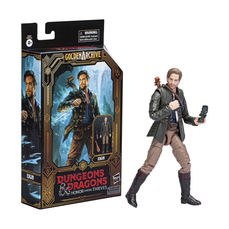 Hasbro Fans - Dungeons Dragons Honor Among Thieves: Golden Archive Action Figure - Edgin (F4865)