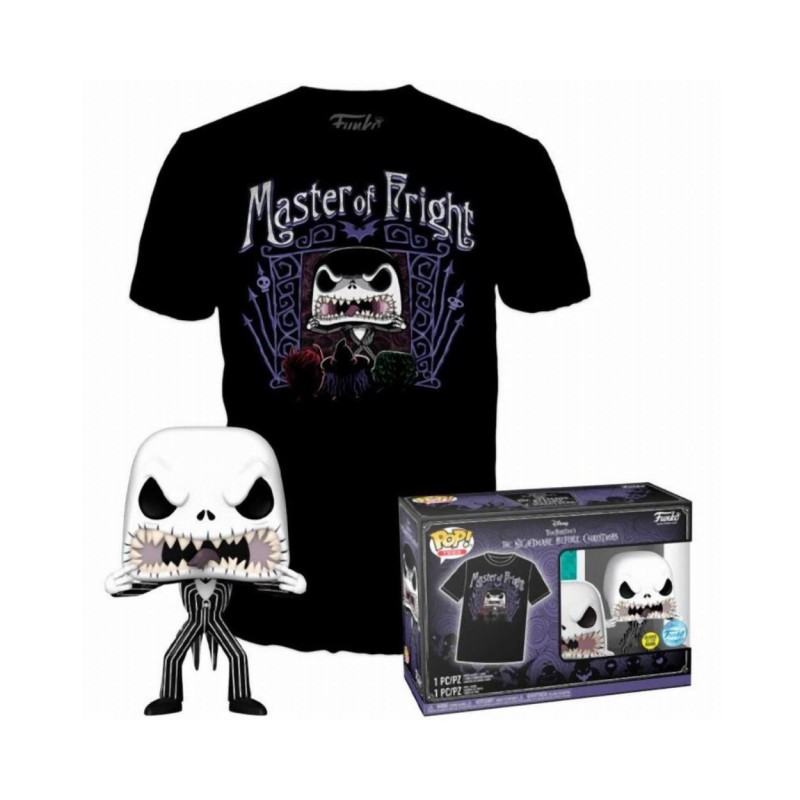 Funko Pop! Tee (Adult): Disney The Nightmare Before Christmas - Jack Skellington (Glows in the Dark) (Special Edition) Vinyl Fi