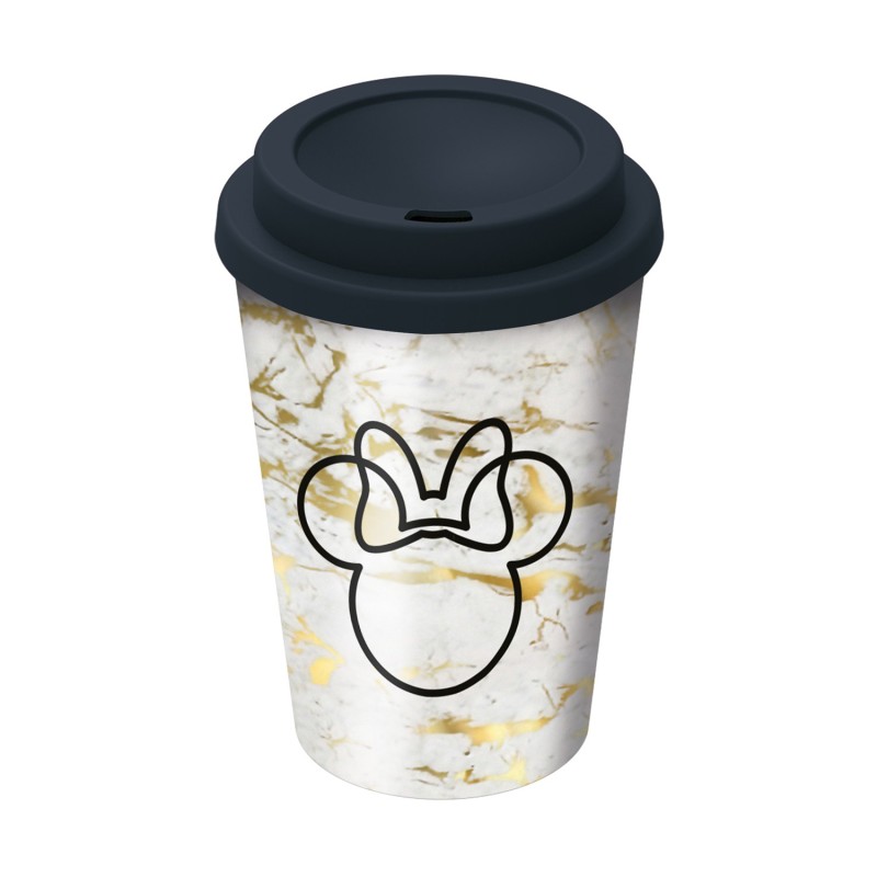 Stor Minnie Small Plastic Double-Walled Coffee Tumbler (390ml)