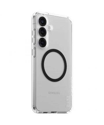 CARE by PanzerGlass Flagship Urban Combat Black QI Case for Samsung Galaxy S25+ - Transparent
