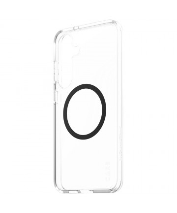 CARE by PanzerGlass Flagship Urban Combat Black QI Case for Samsung Galaxy S25+ - Transparent