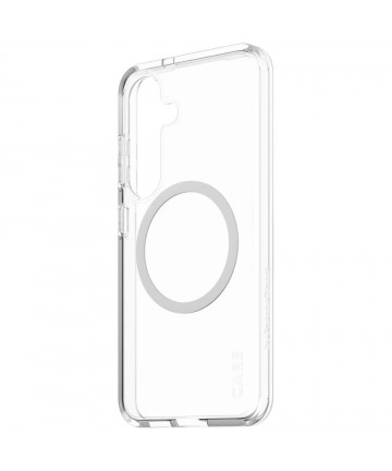 CARE by PanzerGlass Flagship Urban Combat White QI Case for Samsung Galaxy S25 - Transparent