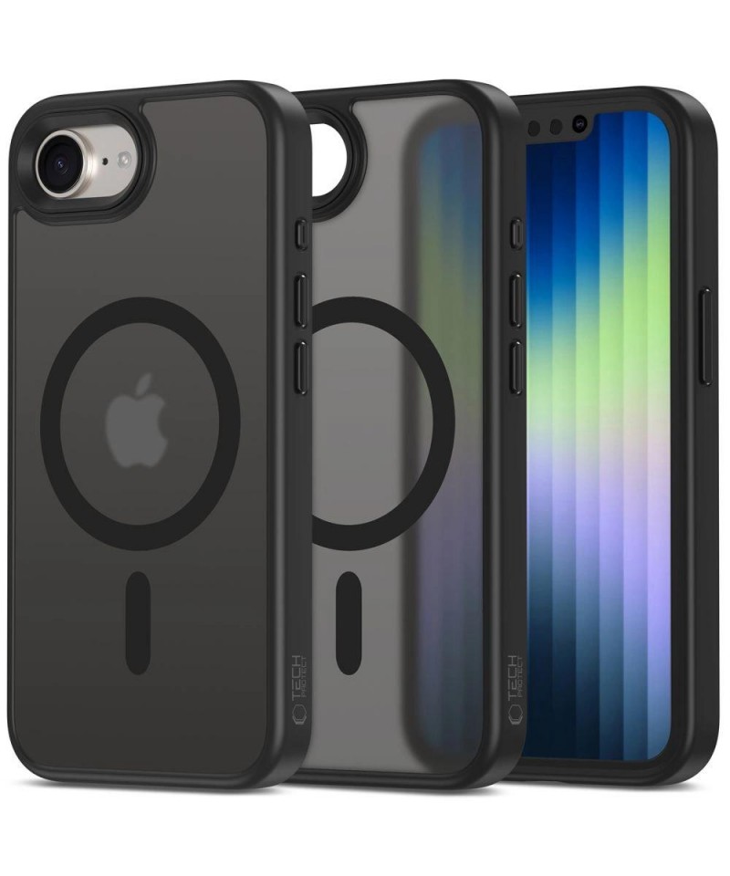 Tech-Protect MagMat MagSafe Case for iPhone 16e / 17e - Matte Black
