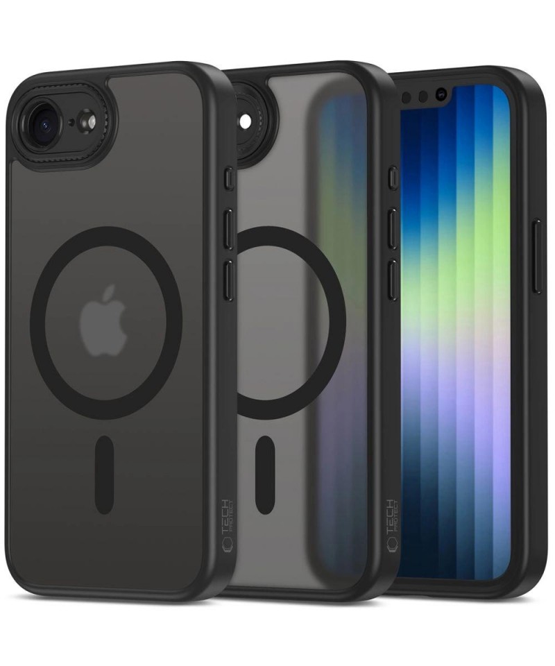 Tech-Protect MagCam MagSafe Case for iPhone 16e / 17e - Matte Black