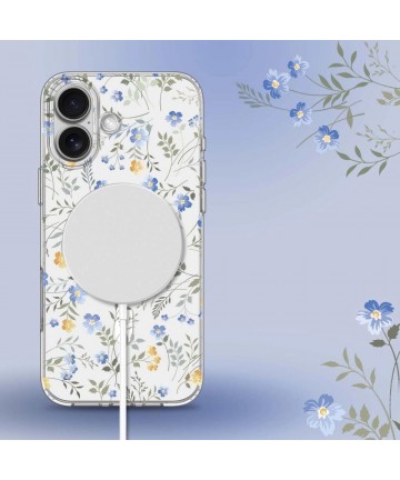 Tech-Protect FlexAir MagSafe Case for iPhone 16e / 17e - Daisies with Leaves
