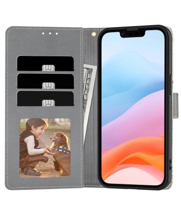 Tech-Protect Wallet Case for iPhone 16e / 17e - Daisies with Leaves