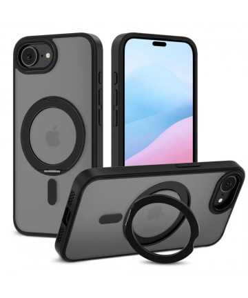 Tech-Protect MagRing MagSafe case for iPhone 16e / 17e - matte black