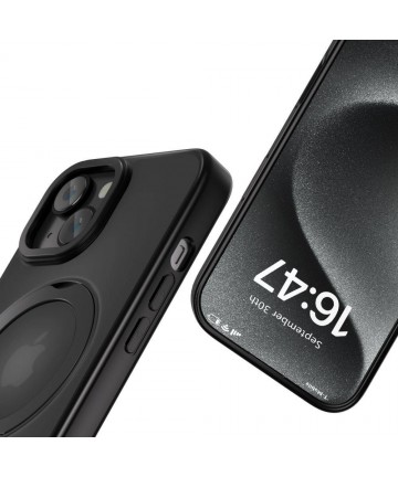 Tech-Protect MagRing MagSafe case for iPhone 16e / 17e - matte black