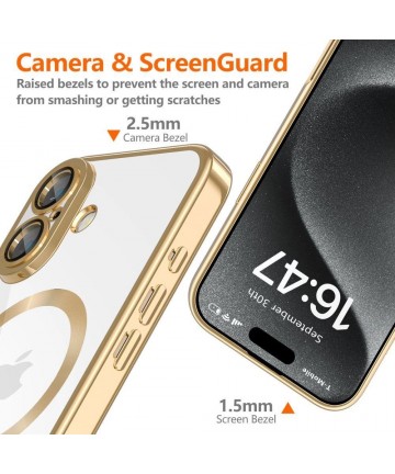 Tech-Protect MagFlex MagSafe Case for iPhone 16e / 17e - Gold