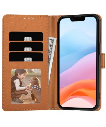 Tech-Protect Wallet Case for iPhone 16e / 17e - Brown