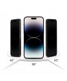 Tech-Protect Anti Spy Glass Pro+ 2-pack for iPhone 17e / 16e / 14 / 13 Pro / 13 - black