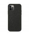 Guess Saffiano Vintage Script Case for iPhone 12 Pro Max 6.7" - Black