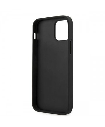 Guess Saffiano Vintage Script Case for iPhone 12 Pro Max 6.7" - Black
