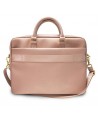 Guess Saffiano Script 16" Laptop Bag - Pink