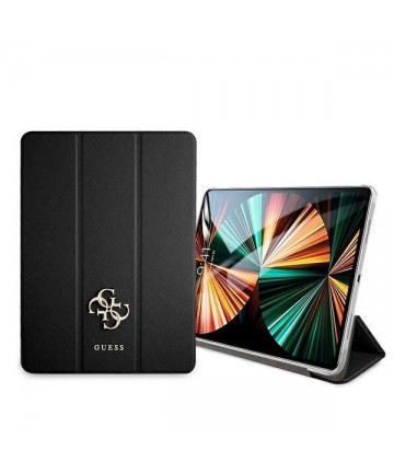 Guess Saffiano Collection case for iPad 12.9" 2021 Book Cover - black