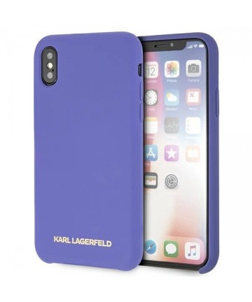 Karl Lagerfeld Silicone iPhone X/Xs Case - Purple