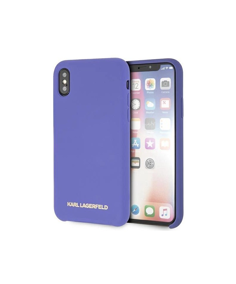Karl Lagerfeld Silicone iPhone X/Xs Case - Purple