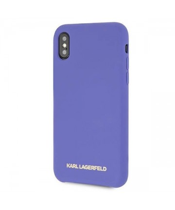 Karl Lagerfeld Silicone iPhone X/Xs Case - Purple