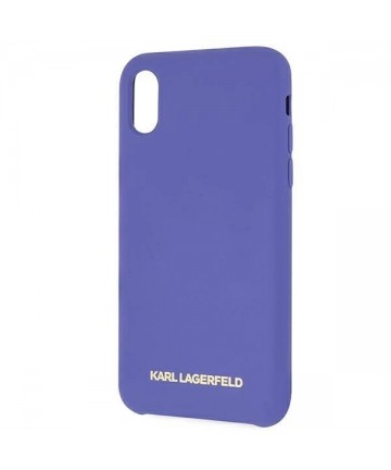 Karl Lagerfeld Silicone iPhone X/Xs Case - Purple
