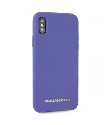 Karl Lagerfeld Silicone iPhone X/Xs Case - Purple