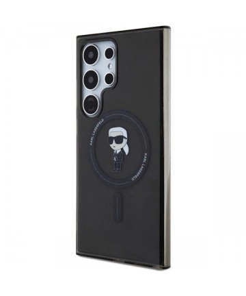 Karl Lagerfeld IML Ikonik MagSafe Case for Samsung Galaxy S24 Ultra - Black
