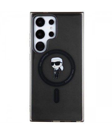Karl Lagerfeld IML Ikonik MagSafe Case for Samsung Galaxy S24 Ultra - Black
