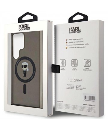 Karl Lagerfeld IML Ikonik MagSafe Case for Samsung Galaxy S24 Ultra - Black