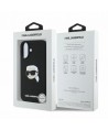 Karl Lagerfeld Silicone Karl Head Print MagSafe iPhone 16 Case - Black