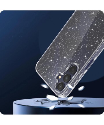Tech-Protect FlexAir Case for Samsung Galaxy S25 - Clear-Glitter