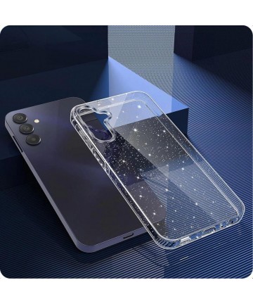 Tech-Protect FlexAir Case for Samsung Galaxy S25 - Clear-Glitter
