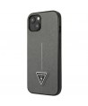 Guess SaffianoTriangle Logo case for iPhone 13 / 14 / 15 6.1" - silver