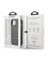 Guess SaffianoTriangle Logo case for iPhone 13 / 14 / 15 6.1" - silver