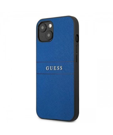 Guess Saffiano Strap Case for iPhone 13 mini 5.4" - Blue