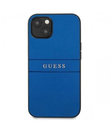 Guess Saffiano Strap Case for iPhone 13 mini 5.4" - Blue