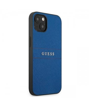 Guess Saffiano Strap Case for iPhone 13 mini 5.4" - Blue