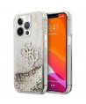 Guess 4G Big Liquid Glitter case for iPhone 13 Pro Max 6.7" - gold