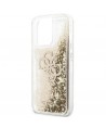 Guess 4G Big Liquid Glitter case for iPhone 13 Pro Max 6.7" - gold